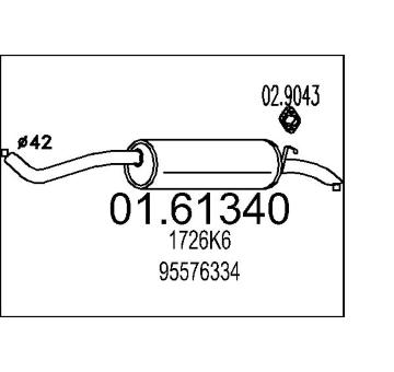 Zadní tlumič výfuku MTS 01.61340