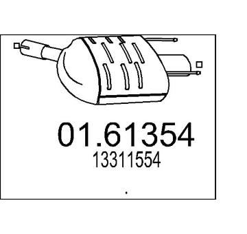 Zadní tlumič výfuku MTS 01.61354