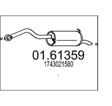 Zadní tlumič výfuku MTS 01.61359