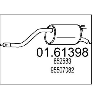 Zadní tlumič výfuku MTS 01.61398