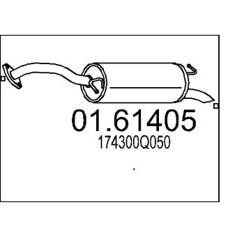 Zadní tlumič výfuku MTS 01.61405