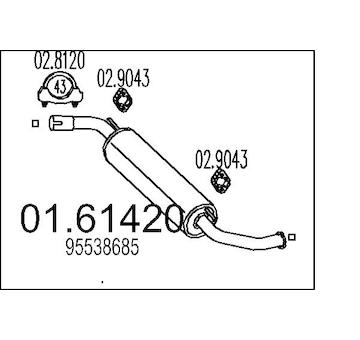 Zadní tlumič výfuku MTS 01.61420