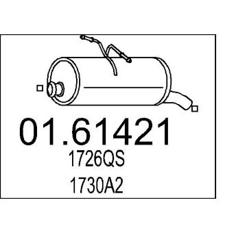 Zadní tlumič výfuku MTS 01.61421