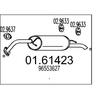 Zadní tlumič výfuku MTS 01.61423