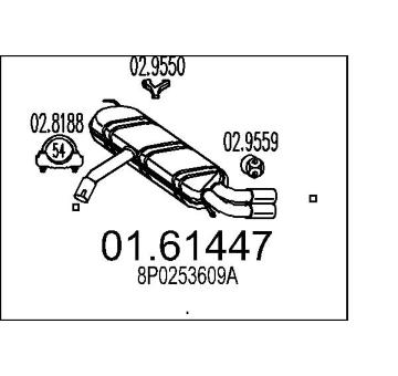 Zadní tlumič výfuku MTS 01.61447