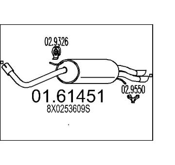 Zadní tlumič výfuku MTS 01.61451