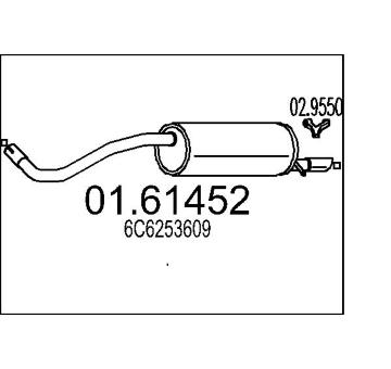 Zadni tlumic vyfuku MTS 01.61452