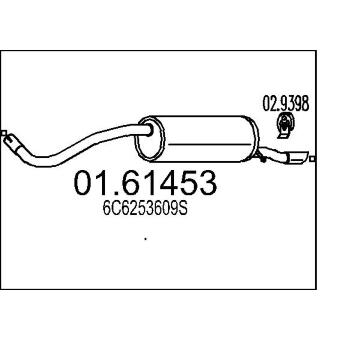 Zadní tlumič výfuku MTS 01.61453