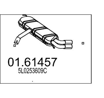 Zadní tlumič výfuku MTS 01.61457