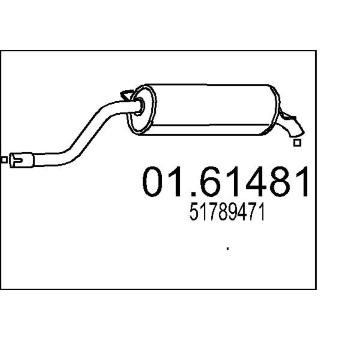 Zadní tlumič výfuku MTS 01.61481
