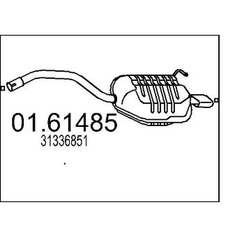 Zadní tlumič výfuku MTS 01.61485