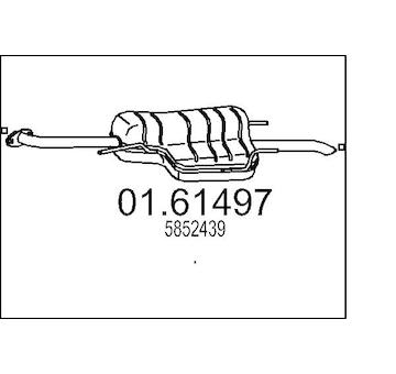 Zadní tlumič výfuku MTS 01.61497