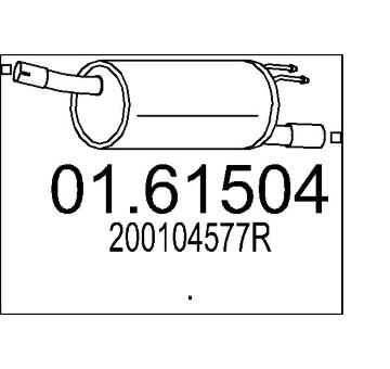 Zadní tlumič výfuku MTS 01.61504