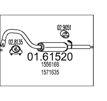 Zadní tlumič výfuku MTS 01.61520