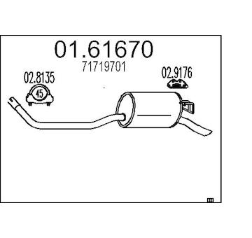Zadní tlumič výfuku MTS 01.61670