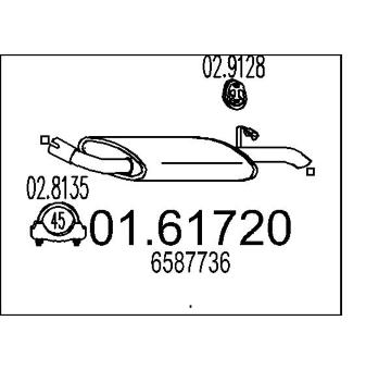 Zadní tlumič výfuku MTS 01.61720
