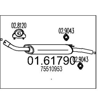 Zadní tlumič výfuku MTS 01.61790