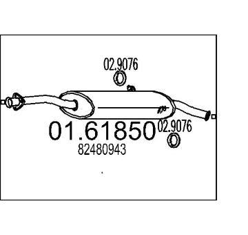 Zadní tlumič výfuku MTS 01.61850