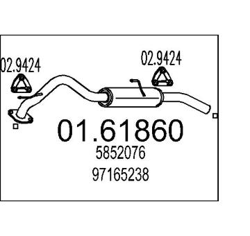 Zadní tlumič výfuku MTS 01.61860