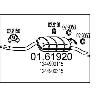 Zadní tlumič výfuku MTS 01.61920