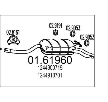 Zadní tlumič výfuku MTS 01.61960