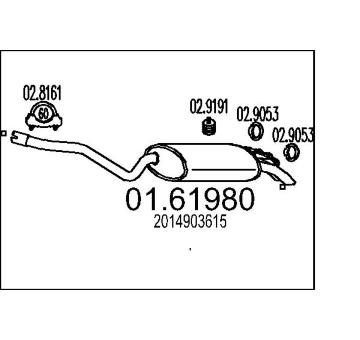 Zadní tlumič výfuku MTS 01.61980