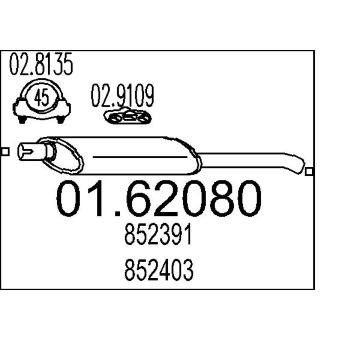 Zadní tlumič výfuku MTS 01.62080