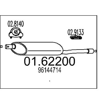 Zadni tlumic vyfuku MTS 01.62200