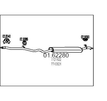 Zadní tlumič výfuku MTS 01.62280