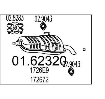 Zadní tlumič výfuku MTS 01.62320