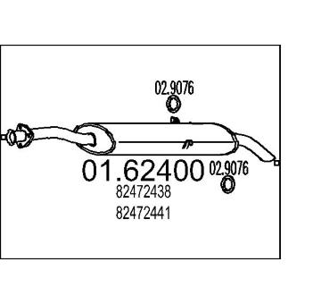 Zadní tlumič výfuku MTS 01.62400