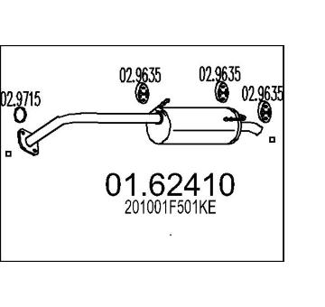 Zadní tlumič výfuku MTS 01.62410