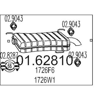 Zadní tlumič výfuku MTS 01.62810