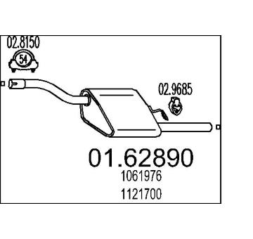 Zadni tlumic vyfuku MTS 01.62890