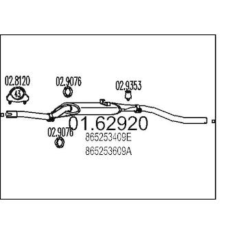 Zadní tlumič výfuku MTS 01.62920