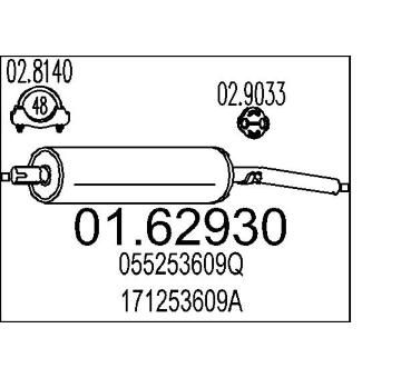 Zadni tlumic vyfuku MTS 01.62930