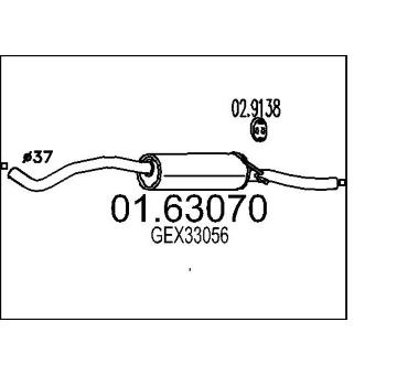 Zadní tlumič výfuku MTS 01.63070