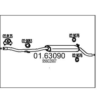 Zadní tlumič výfuku MTS 01.63090