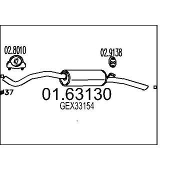 Zadní tlumič výfuku MTS 01.63130