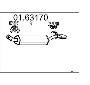 Zadni tlumic vyfuku MTS 01.63170