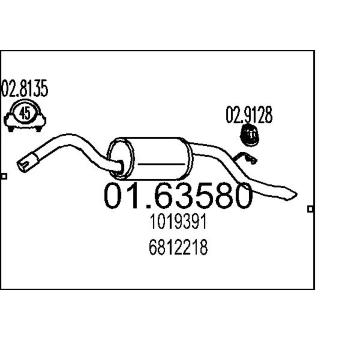 Zadní tlumič výfuku MTS 01.63580