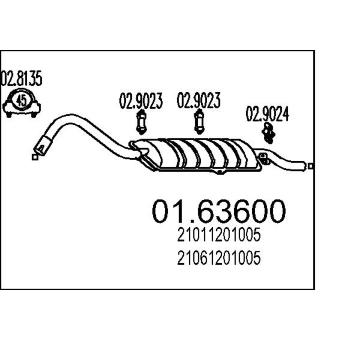 Koncový tlmič výfuku MTS 01.63600