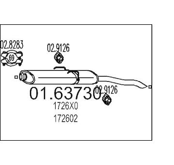 Zadní tlumič výfuku MTS 01.63730