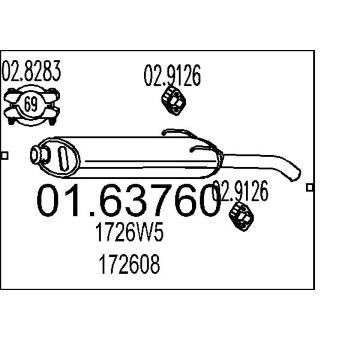 Zadní tlumič výfuku MTS 01.63760