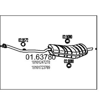 Zadní tlumič výfuku MTS 01.63780