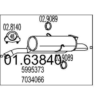 Zadní tlumič výfuku MTS 01.63840