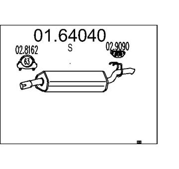 Zadni tlumic vyfuku MTS 01.64040