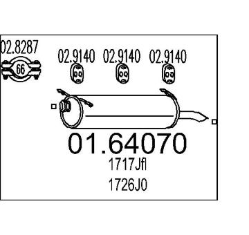 Zadní tlumič výfuku MTS 01.64070