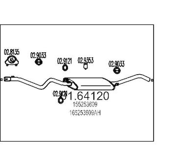 Zadni tlumic vyfuku MTS 01.64120