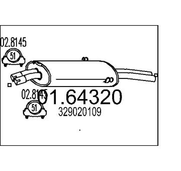 Zadní tlumič výfuku MTS 01.64320